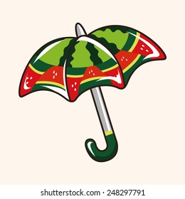 Umbrella theme elements vector,eps