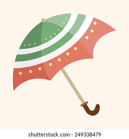 Umbrella theme elements vector,eps
