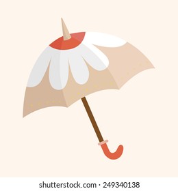 Umbrella theme elements vector,eps