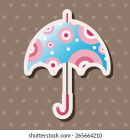 Umbrella theme elements vector,eps