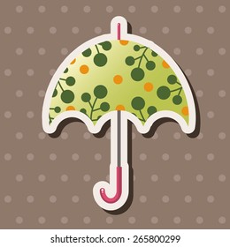 Umbrella theme elements vector,eps