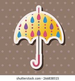 Umbrella theme elements vector,eps