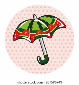 Umbrella theme elements vector,eps