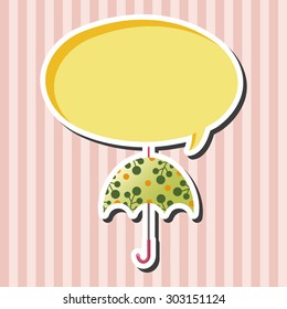 Umbrella theme elements vector,eps