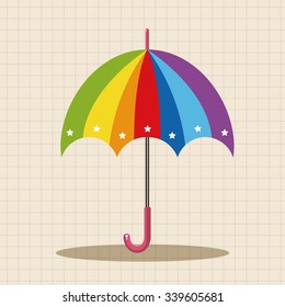 Umbrella theme elements vector,eps