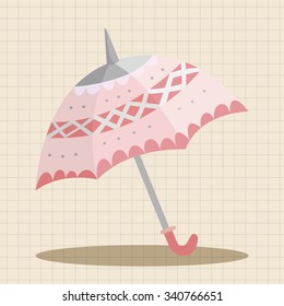 Umbrella theme elements vector,eps