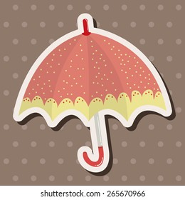 Umbrella theme elemets vector,eps
