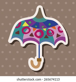Umbrella theme elemets vector,eps
