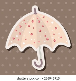 Umbrella theme elemets vector,eps