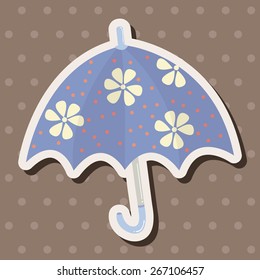 Umbrella theme elemets vector,eps