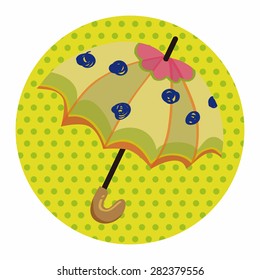 Umbrella theme elemets vector,eps