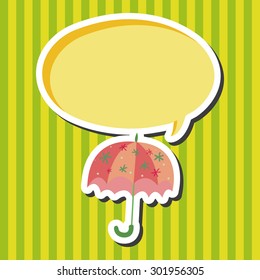 Umbrella theme elemets vector,eps