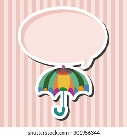 Umbrella theme elemets vector,eps