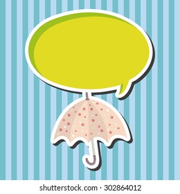 Umbrella theme elemets vector,eps