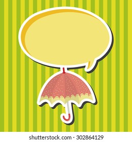 Umbrella theme elemets vector,eps
