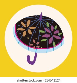 Umbrella theme elemets vector,eps