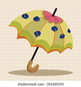 Umbrella theme elemets vector,eps