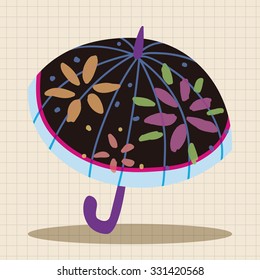Umbrella theme elemets vector,eps