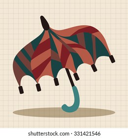 Umbrella theme elemets vector,eps