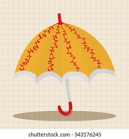 Umbrella theme elemets vector,eps