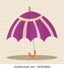 Umbrella theme elemets vector,eps