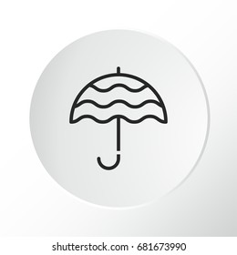umbrella thin line icon
