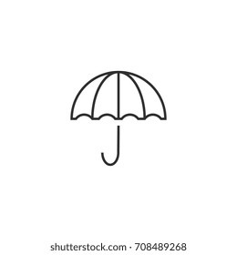 Umbrella thin line icon. Icon for user interfaces and web sites. 
