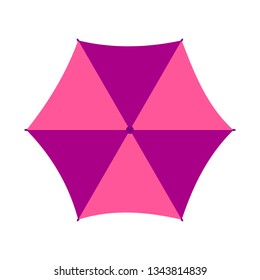 umbrella top view vector