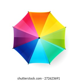 Umbrella Top View Vector Background Design