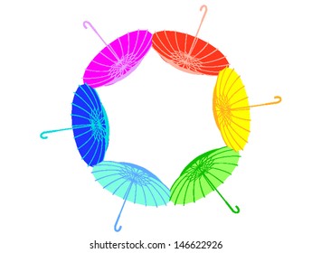 Umbrella vector art.