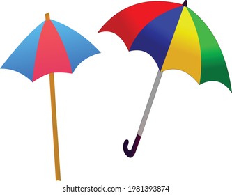 Umbrella vector art collection