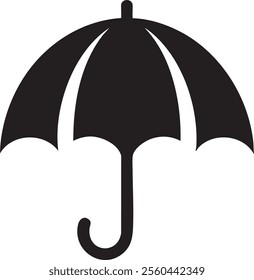 Umbrella vector art design silhouette