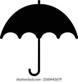 Umbrella vector art design silhouette