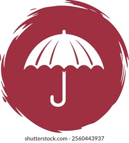 Umbrella vector art design silhouette