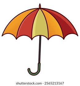 Umbrella vector clip art and cartoon type illustration 