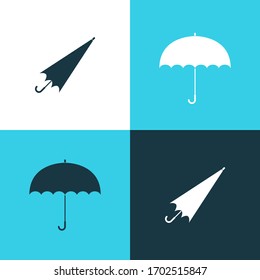 Umbrella Vector Color Icon Set