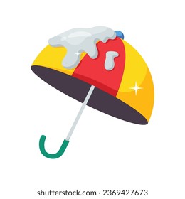 Umbrella vector colorful stickers Icon Design illustration. EPS 10 File