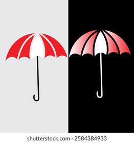 UMBRELLA VECTOR DESIGN with background.