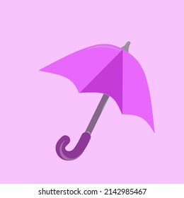 Umbrella Vector Design Illustration, Umbrella icon logo in Bright and Beautiful colors
