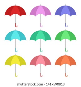 Umbrella vector design illustration isolated on white background