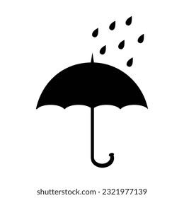 Umbrella vector design on white isolated