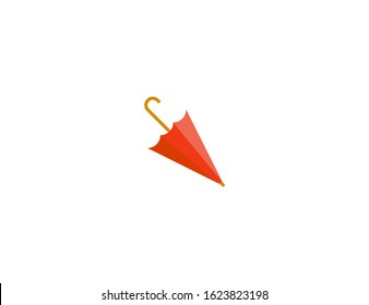 Umbrella vector flat icon. Isolated rain umbrella emoji illustration 