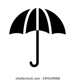 umbrella vector glyph flat icon