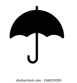 umbrella vector glyph flat icon 