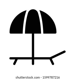 umbrella vector glyph flat icon 