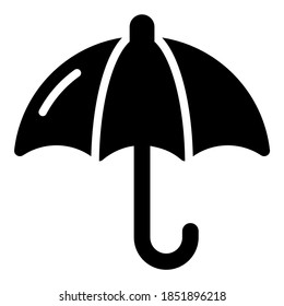 umbrella vector glyph icon. Modern glyph symbols. Collection of traditional elements.