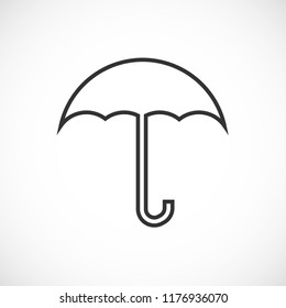 umbrella vector icon 10 eps