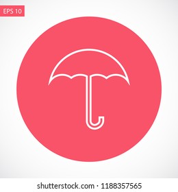umbrella vector icon 10 eps