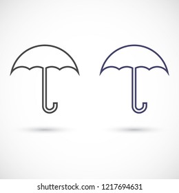 umbrella vector icon 10 eps