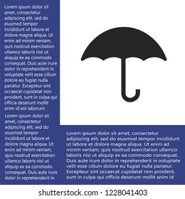 umbrella vector icon 10 eps